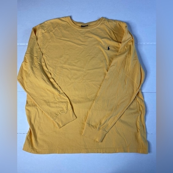 Ralph Lauren Polo Mens XXL Yellow Long Sleeve 100% Cotton Shirt - Picture 1 of 6